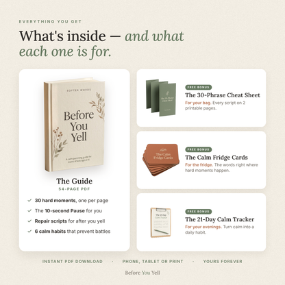 BeforeYouYell™ - Calm Guide for Moms of Kids