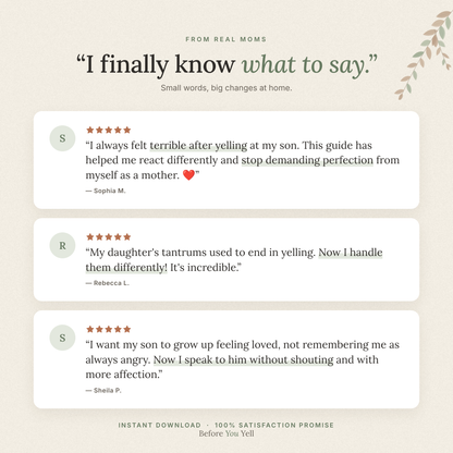 BeforeYouYell™ - Calm Guide for Moms of Kids