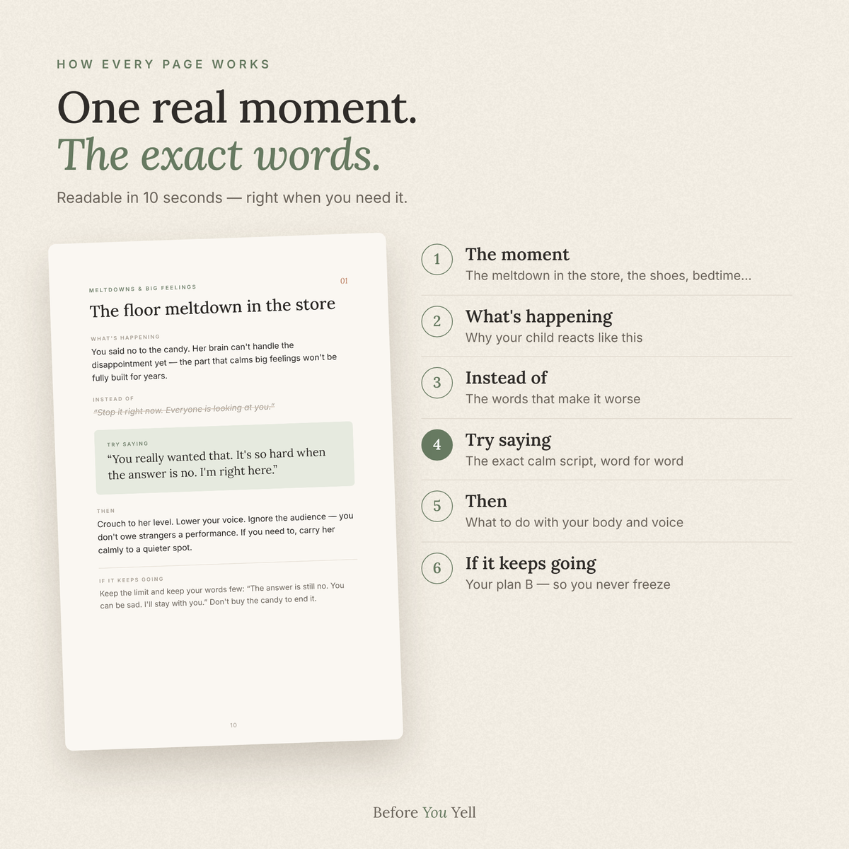 BeforeYouYell™ - Calm Guide for Moms of Kids