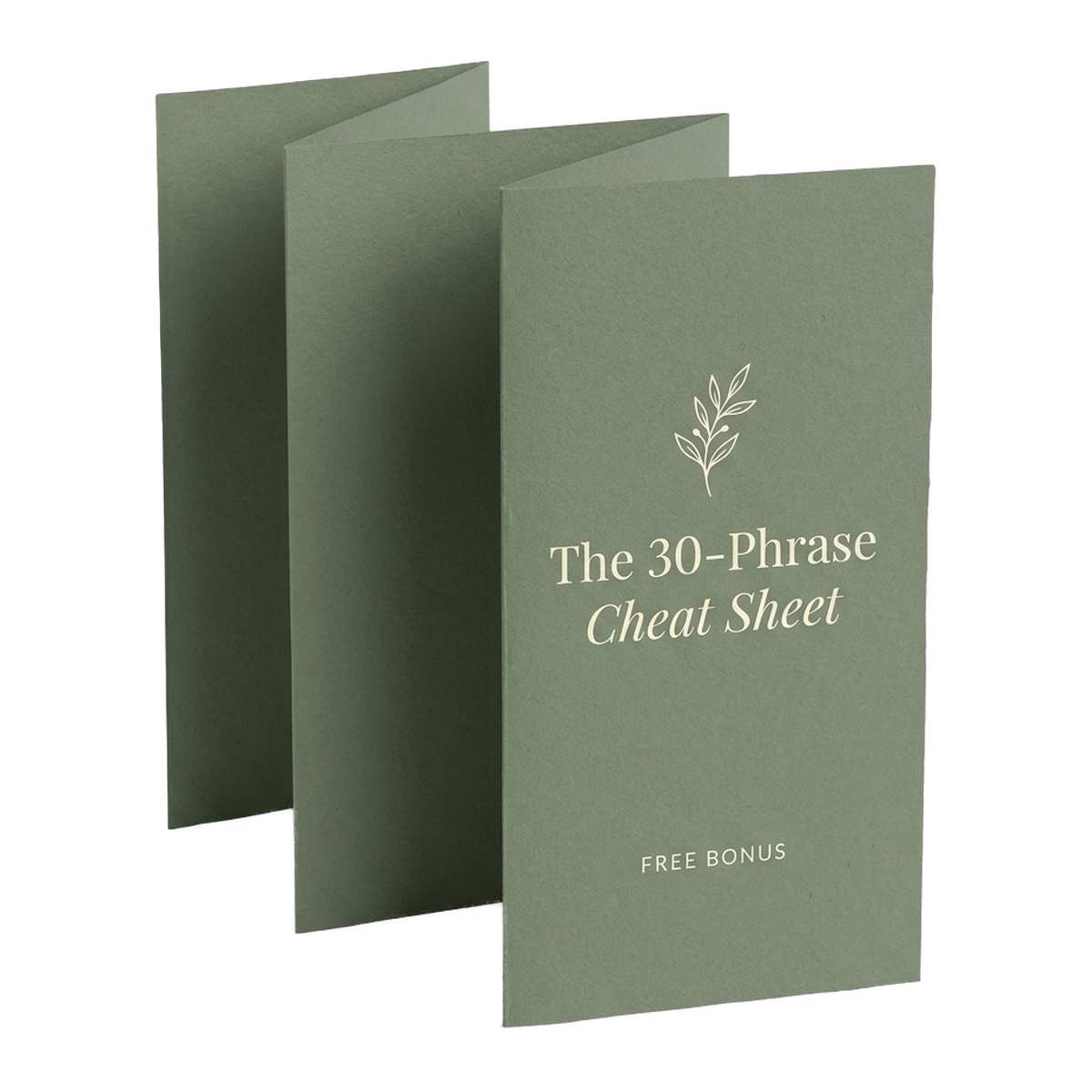 FREE Bonus: The 30-Phrase Cheat Sheet