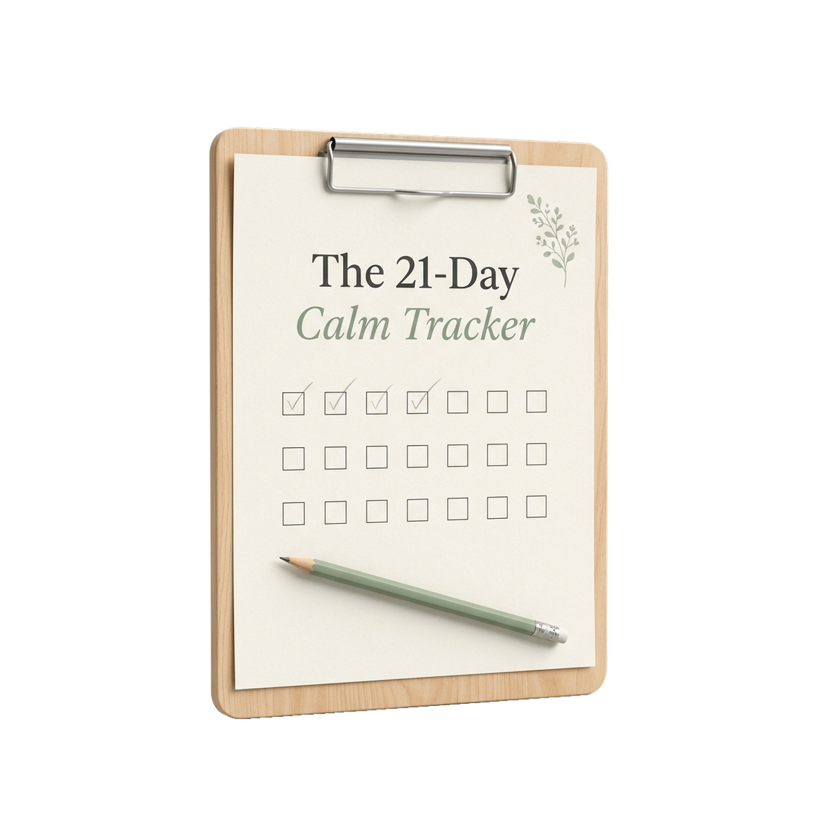 FREE Bonus: The 21-Day Calm Tracker